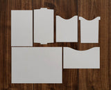 Leather clicking dies set to make a bifold card holder wallet