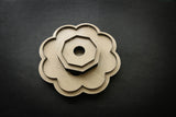 Cutting tools to make the origami coin pouch, a stitchless wallet