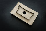 Cutting die set to make a slim wallet