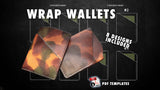 Leather wrap wallet pdf templates and video tutorial