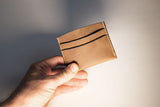 Slim minimalist leather wallet