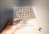 The famous slim minimalist leather card holder, pdf templates and video tutorial to make yours