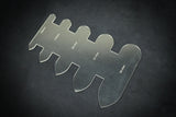 STRAP ENDS (ROUND & POINTY) STENCIL - acrylic templates