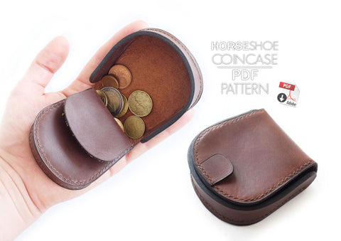 HORSESHOE COIN CASE - PDF patterns + video tutorial