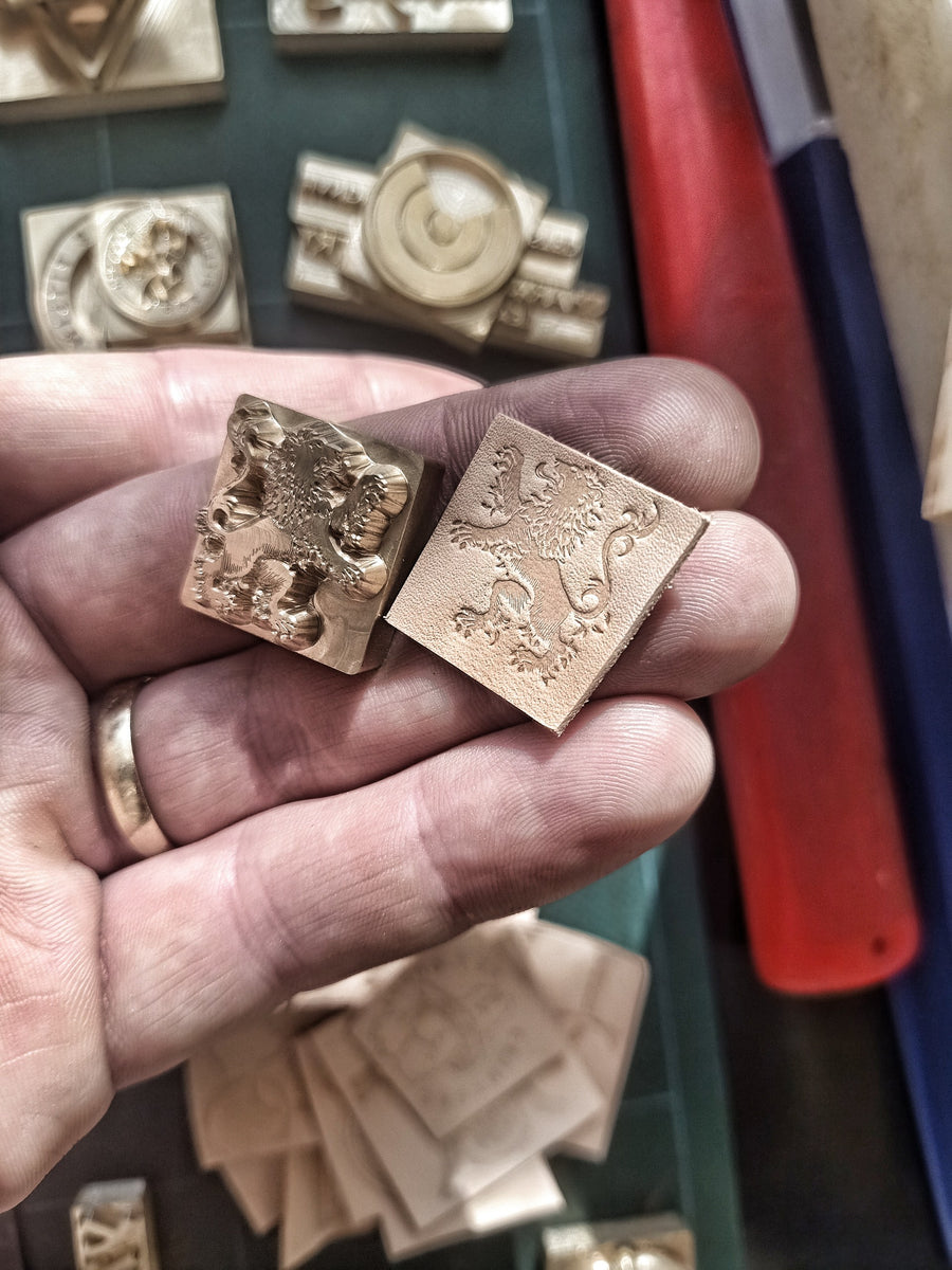 Custom Leather Logo Stamps and Brass Maker's Marks (HEX n HIT