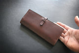 Acrylic templates to make a long wallet with strap