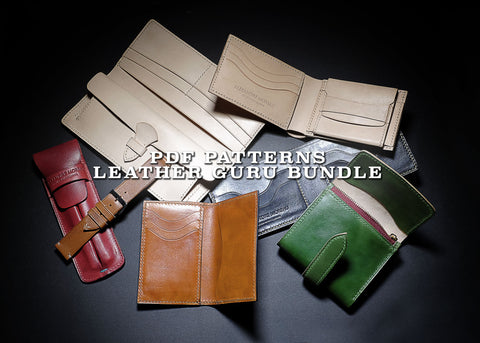 LEATHERCRAFT GURU BUNDLE (-30%) - PDF patterns + video tutorial