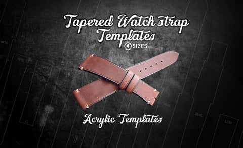 Simple Tapered Watch strap bundle of 4 – Acrylic patterns + Video tutorial