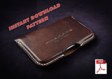 pdf pattern to make a leather molded card holder