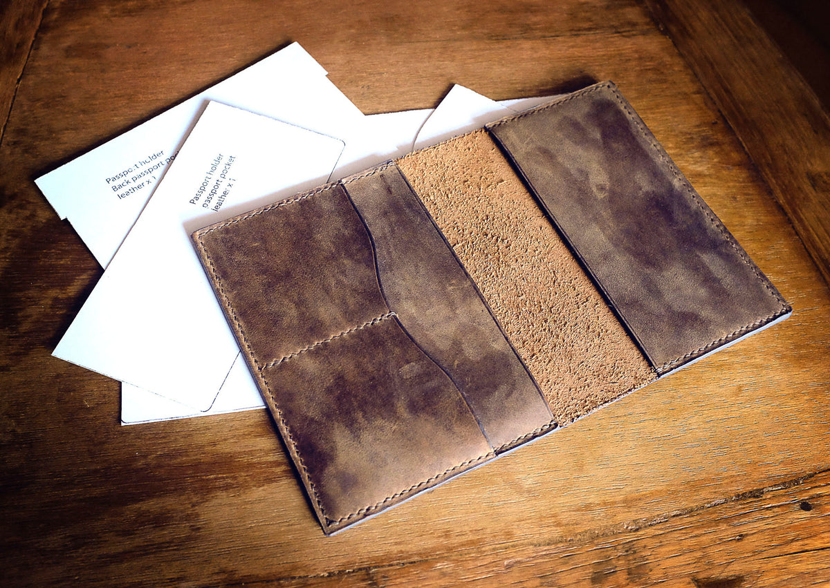 Making leather Passport cover🪪 [PDF Pattern] 