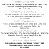 Lease Alphabet stamp set Font list
