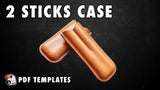 Pdf templates to make a leather molded cigar case that fits 2 stitcks