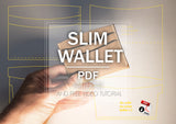 The famous slim minimalist leather card holder, pdf templates and video tutorial to make yours 