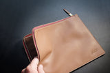 Get patterns for this leather zipper pouch on Am-leathercraft.com