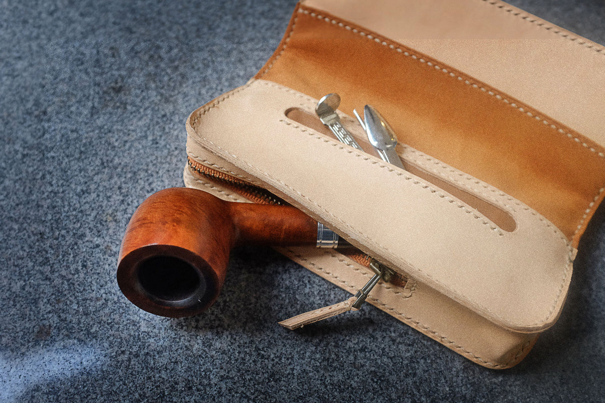 TOBACCO / PIPE POUCH - PDF patterns + video tutorial – AM leathercraft