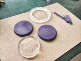Mold for wet molding a round coin purse