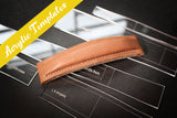 Acrylic templates to make a beautiful leather briefcase handle 