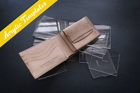 BAENRCY Certificates Case Acrylic Template Leather Pattern Acrylic Leather  Pattern Leather Templates for Wallet