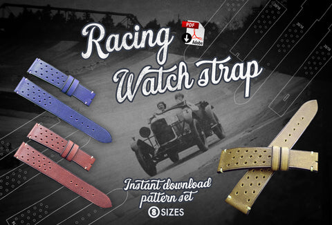 Racing Watch strap bundle of 8 – PDF patterns with video tutorial