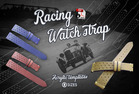 Racing Watch strap bundle of 8 – ACRYLIC PATTERNS + Video tutorial