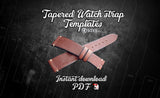 Simple Tapered Watch strap bundle of 4 – PDF pattern with video tutorial