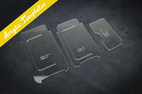 Iphone 6 and 7 molded leather case acrylic templates | Leather crafting