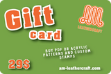 GIFT CARD ($29 TO $59) ON ALL OUR COLLECTIONS & CUSTOM-MADE PRODUCTS