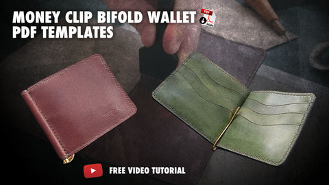 MONEY CLIP WALLET PDF TEMPLATES + VIDEO TUTORIAL