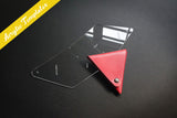 TRIANGULAR COIN POUCH - acrylic patterns + video tutorial
